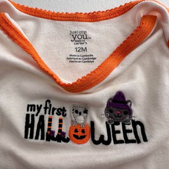 Baby Girls Halloween Outfit Bundle 12M Just One You Carters The Childrens Place - Picture 4 of 12